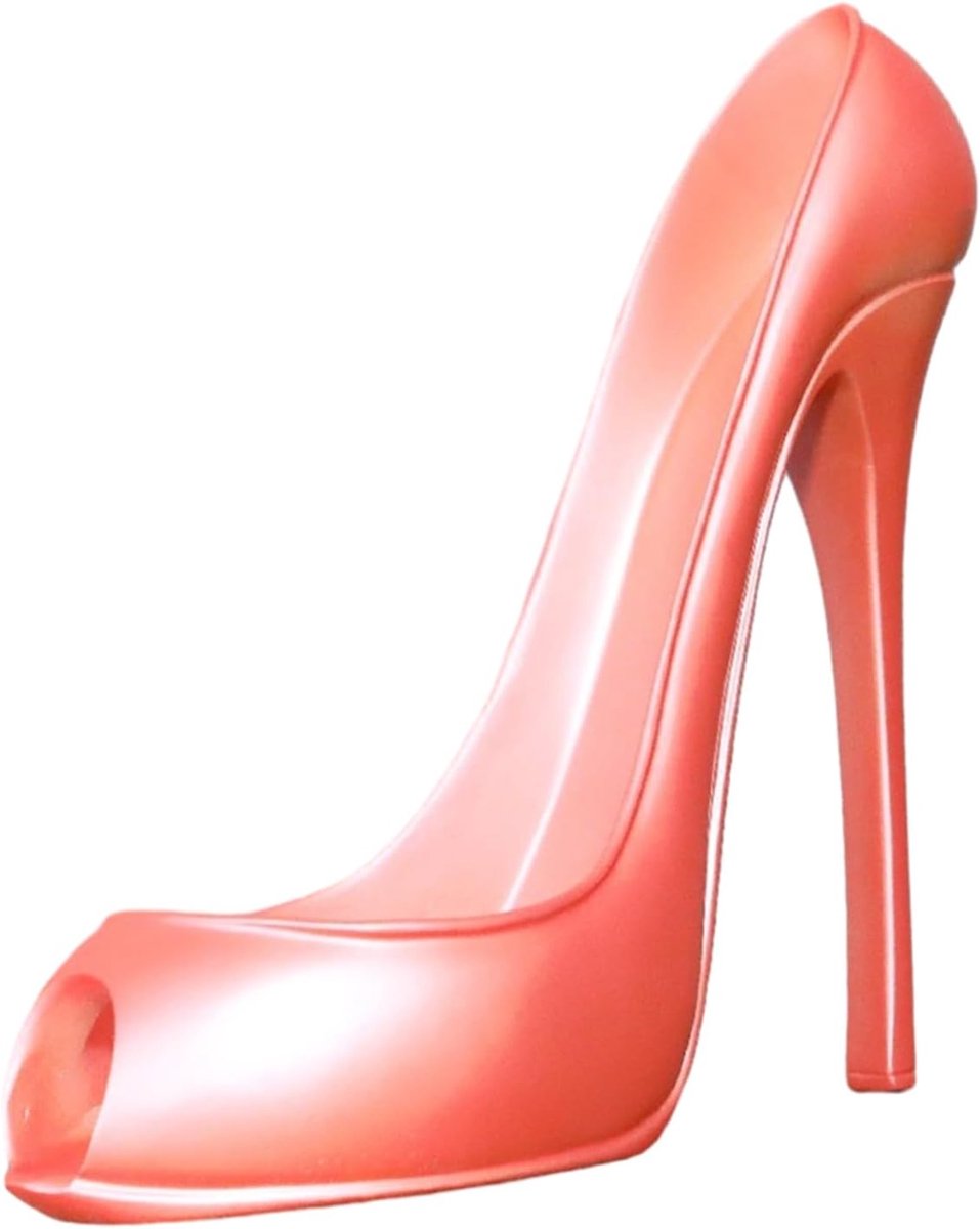 Wijnrek - Flessenhouder - Stijlvol Presenteren - Hoge Hak Design - 20 cm Hoog - Roze