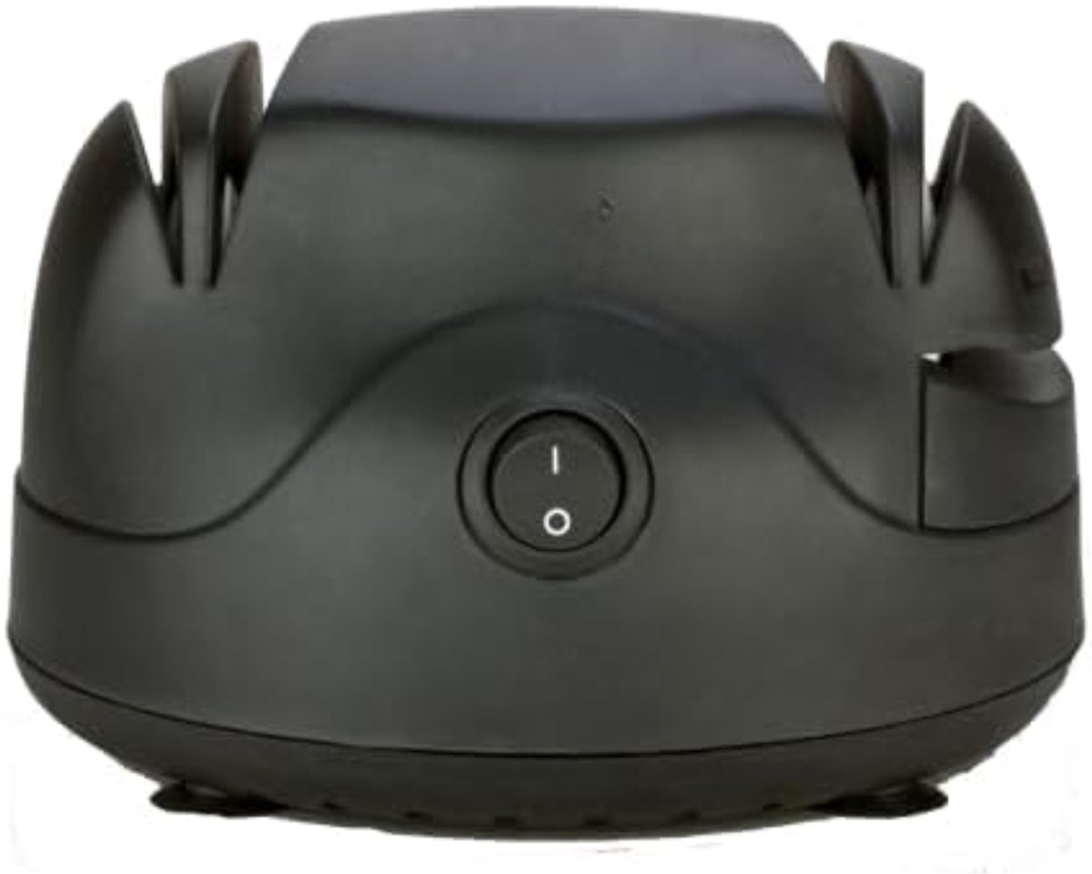 SAVI® Elektrische messenslijper - Messenslijper - Messenslijpers - Zwart - 14cm x 18cm x 9cm