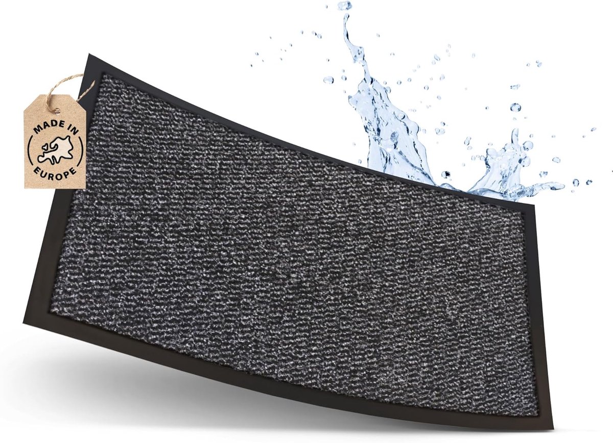 Schoonloopmat - Vuilvangmat Binnendeur - Entree Schoonhouden - Anti-slip Rubberen Rand - 9