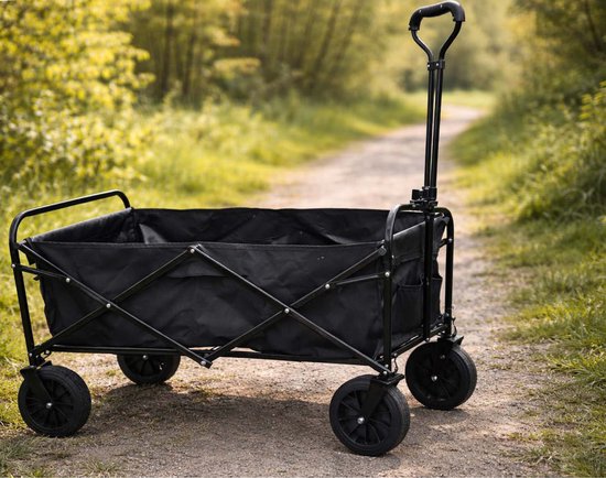 HOME It® Bolderkar - Tuinwagen - Opvouwbaar - 100KG - 89×55×106cmm - Zwart van Merkloos — afbeelding 5