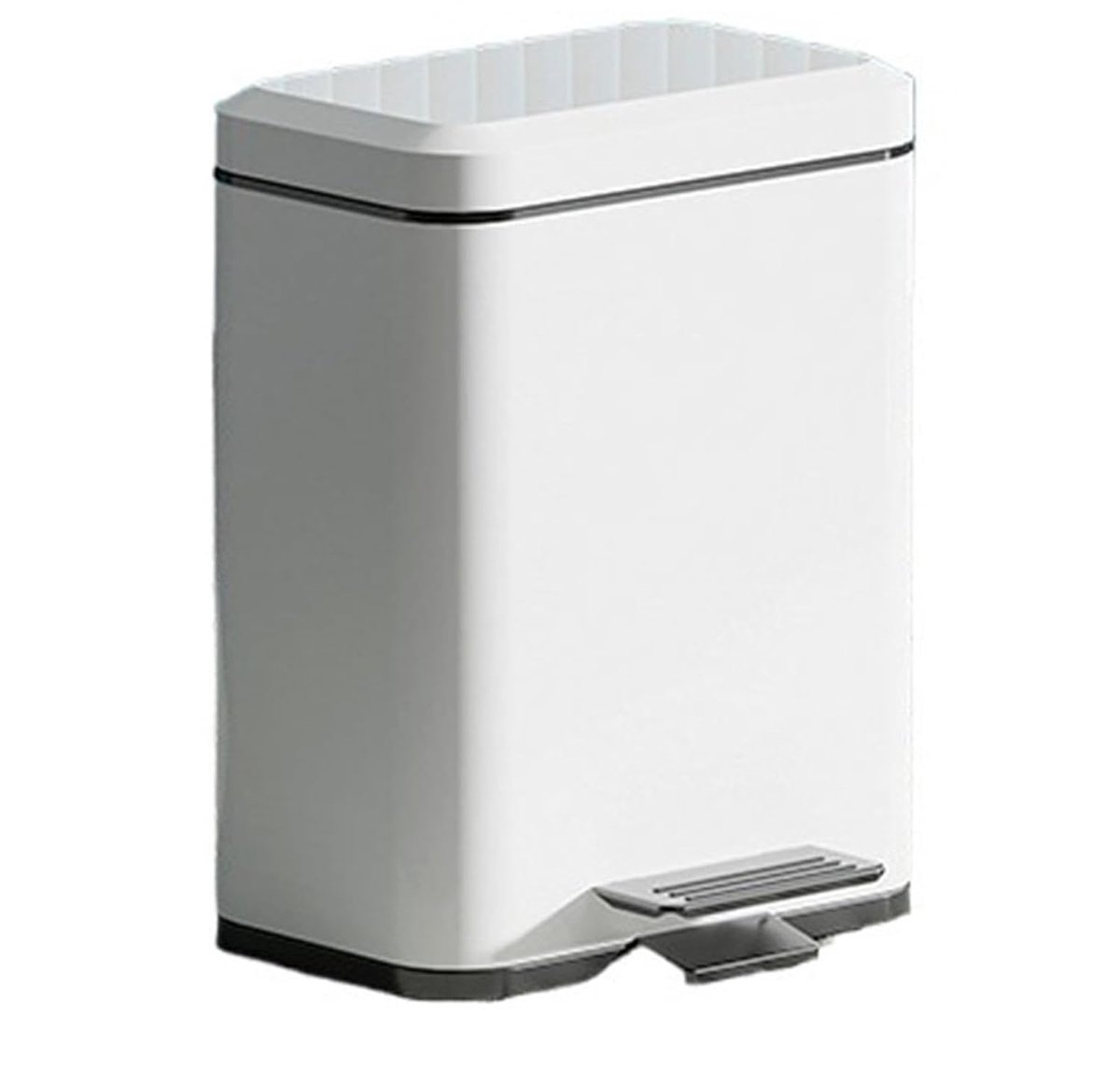 Prullenbak Keuken - Vuilnisbak Huis - Hygiënisch Afval - Soft-close Deksel - 20 Liter - Wit