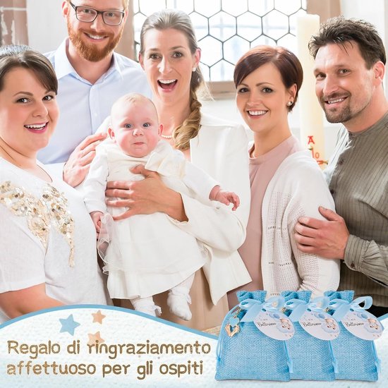 Babyshower Cadeauset - Doop Bedankjes - Feestelijke Herinneringen - 30 Delige Set - 19.99 x 14 x 3.99 cm - Blauw — afbeelding 4