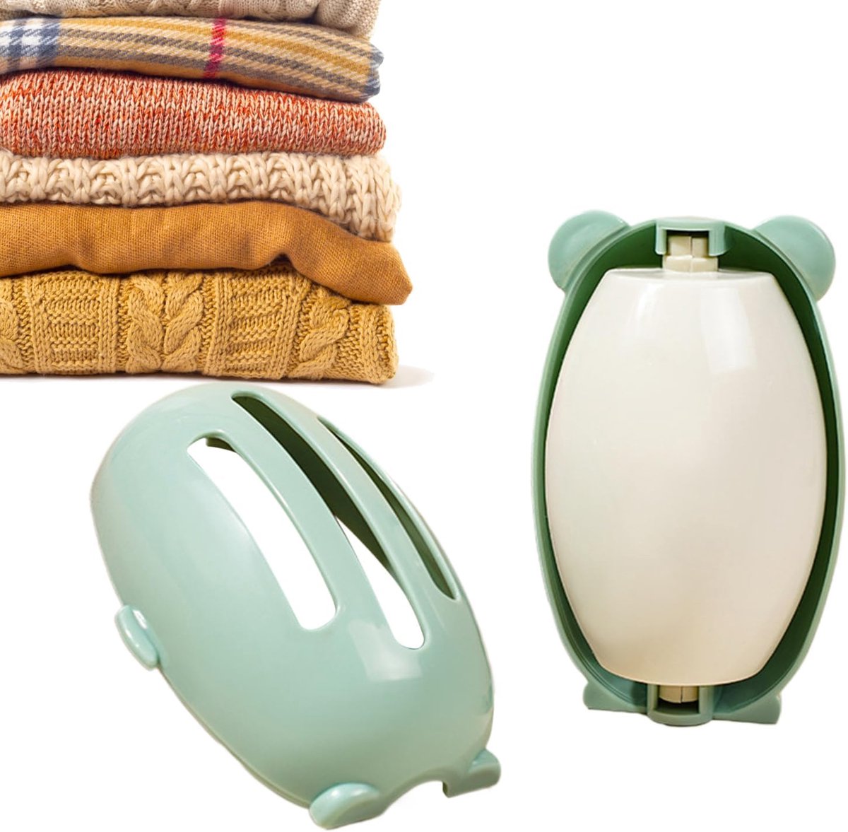 Herbruikbare Pluisroller - Wasbare Haarverwijderaar - Kleding Reinigen - Zelfklevend & Wasbaar - 10x7 cm - Groen