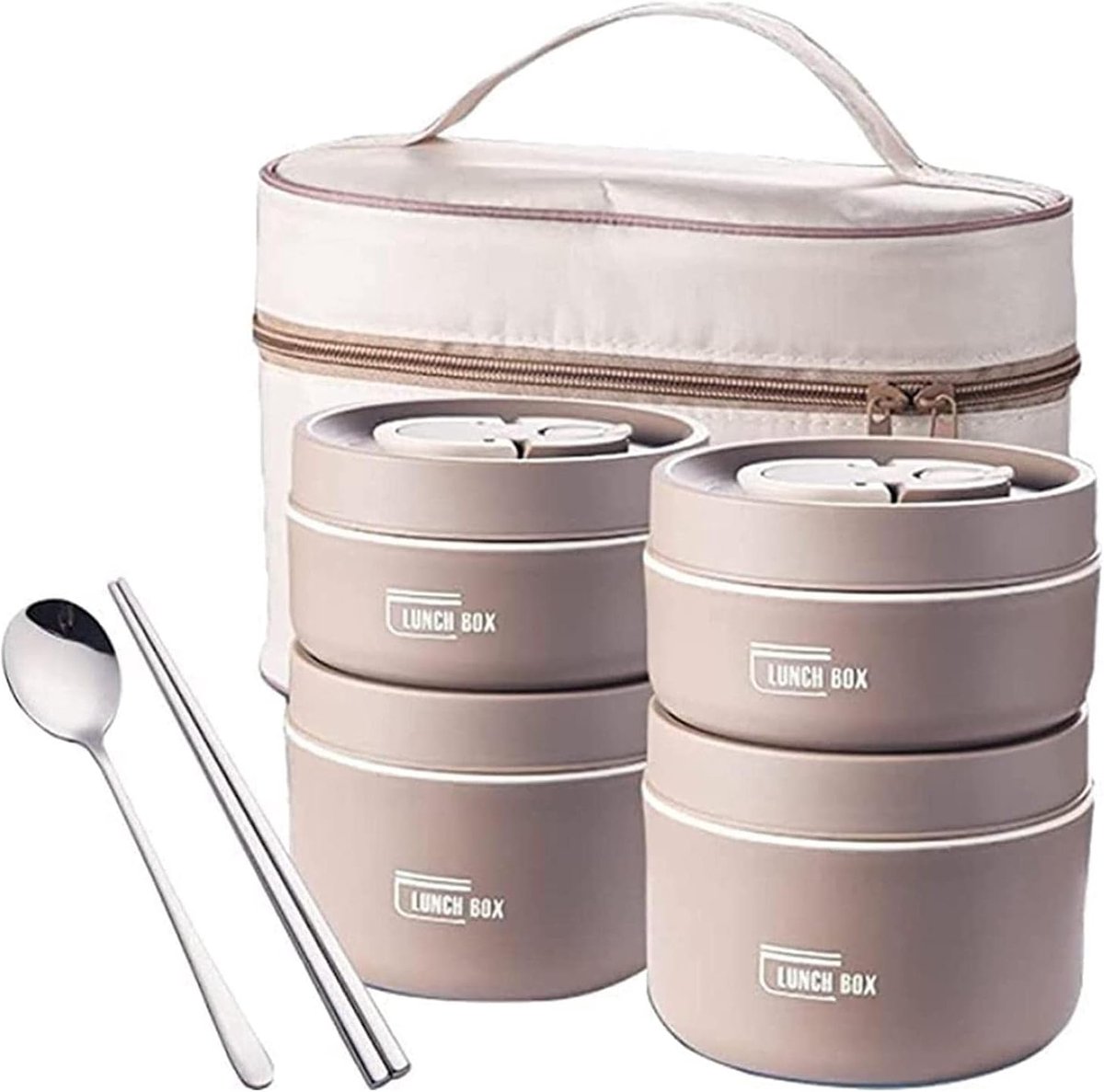 Lunchbox Stapelbaar - Bento Box - Maaltijd Meenemen - Lekvrij Ontwerp - Meerlaags