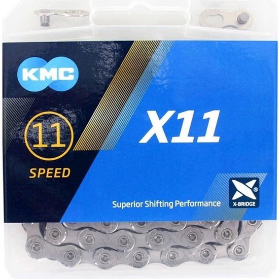 11-speed ketting KMC X11 118 schakels - grijs — afbeelding 2