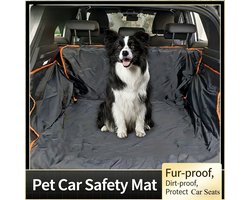 Auto huisdier mat, auto koffer huisdier mat,Kofferbak Beschermhoes voor Honden – Waterdicht, Krasbestendig & Anti-Slip – Extra Groot voor SUV & Auto – Comfortabel & Duurzaam – Inclusief Bumperbescherming - 280 x 103 cm