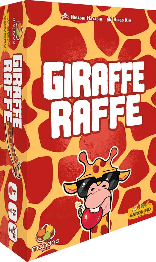 GIRAFFE RAFFE - GERONIMO GAMES - Van 1 tot 5 spelers - vanaf 8 jaar oud - kaartspel