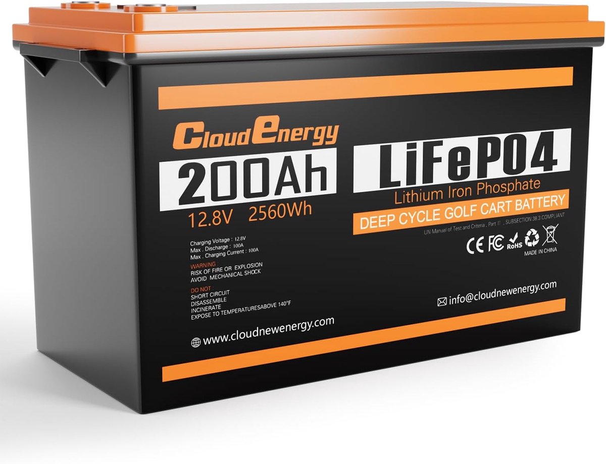 Lithium Batterij - Energie Opslag - Off-Grid Energie - Lange Levensduur - 200Ah 12V
