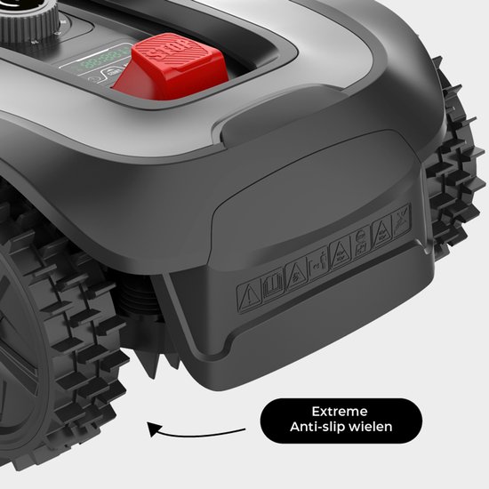 Zoef Robot - Robotmaaier Hans 2000m² - Robotgrasmaaier met bluetooth en App - Grasmaaier - Robotmaaier - Ultrasonisch obstakelherkenning van Zoef Robot — afbeelding 5