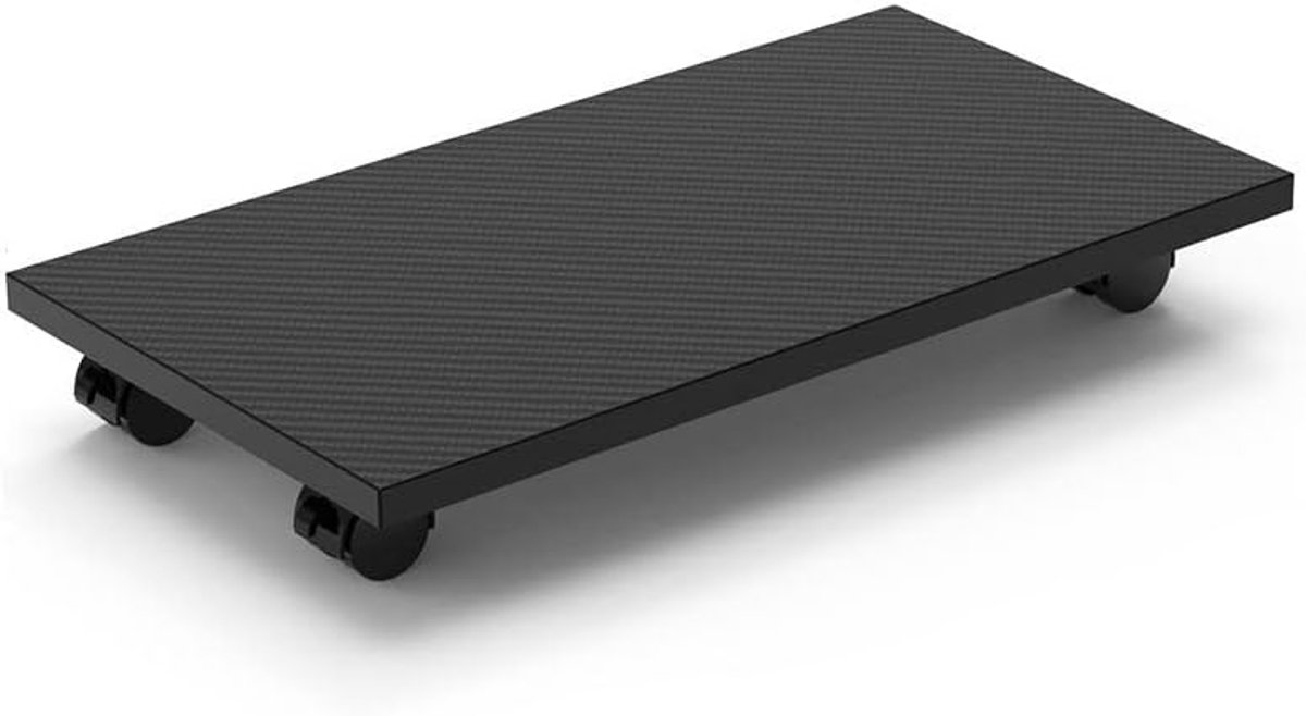 Computer Standaard - Mobiele PC Houder - Onder Bureau - Vier Zwenkwielen - 2 kg Gewicht