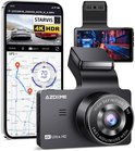 AZDome 4K dashcam naast smartphone met GPS-kaart en video-opname.