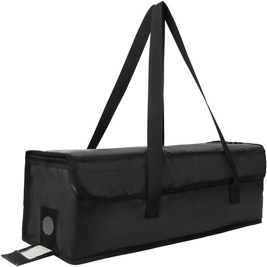 Brandwerende Accutas voor Elektrische Fiets - Lipo Safe Bag - Extra Groot 40x15x15cm - Brandvertragend & Waterdicht - Veilige Opbergtas voor Thuis & Transport - Zwart van Merkloos — afbeelding 5