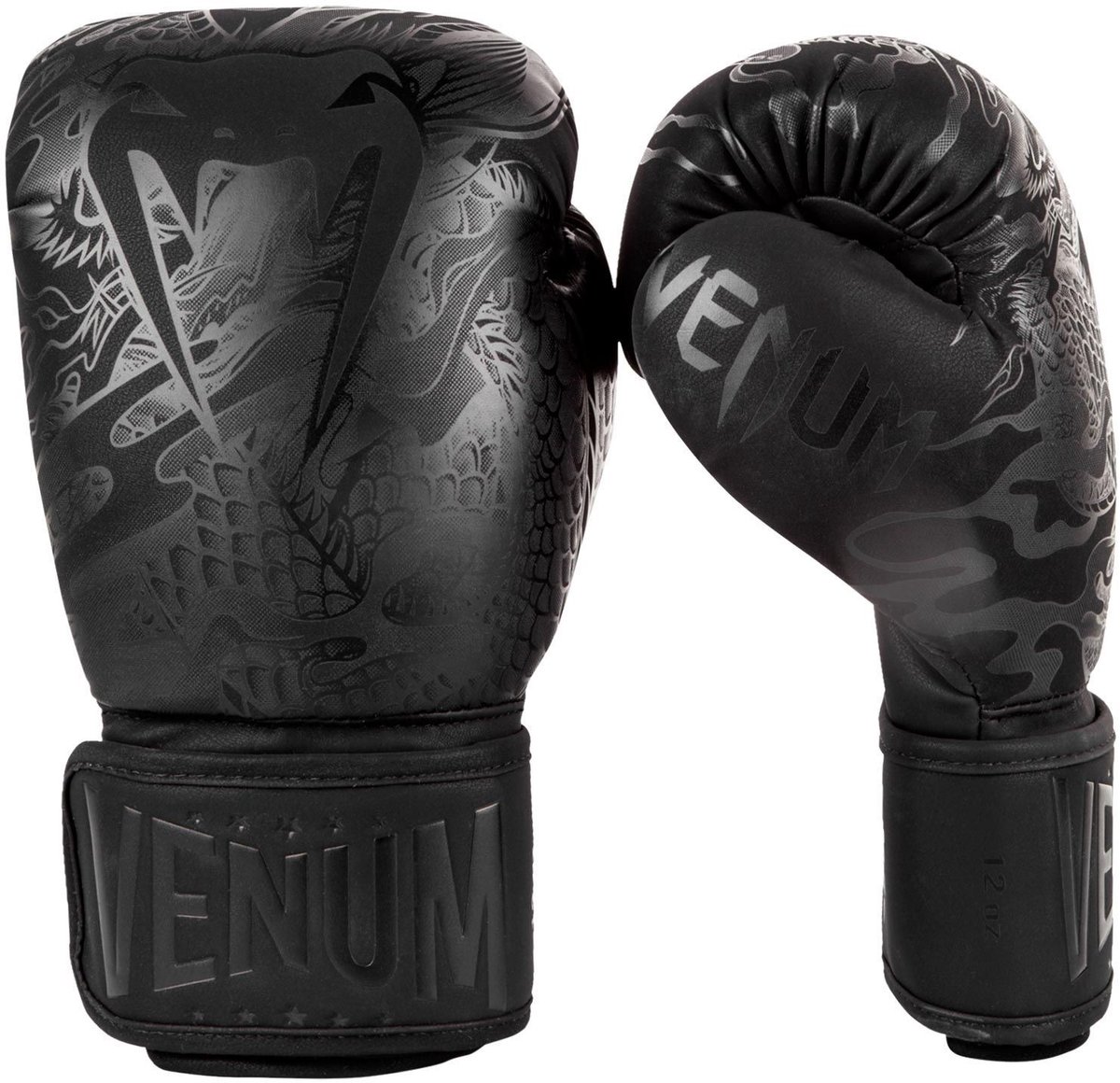 Venum Dragon's Flight - Bokshandschoenen - 14oz - Zwart/Zwart