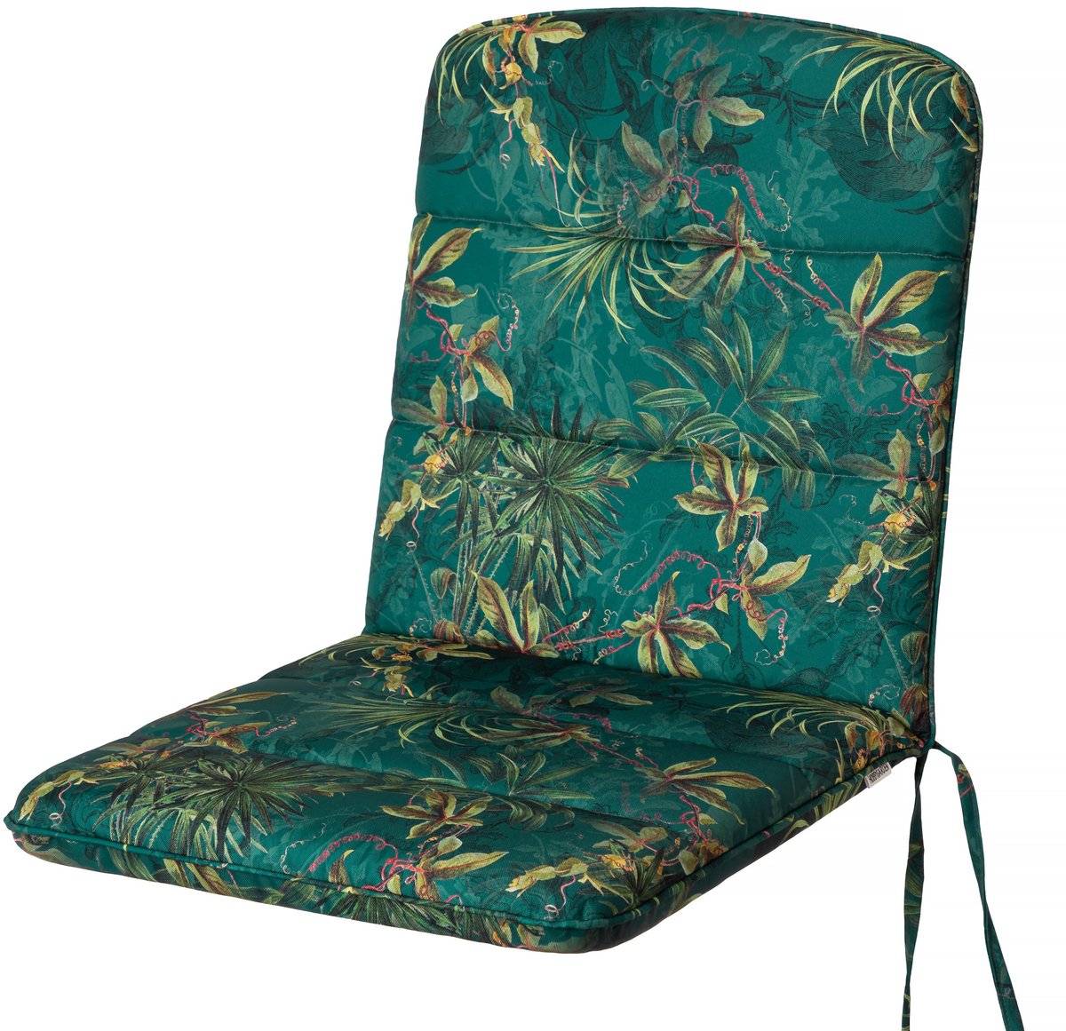 Hobbygarden Tuinstoelkussen Alba Groengeel voor Lage Rug Tuinstoelen – Waterafstotend, UV-bestendig en Comfortabel