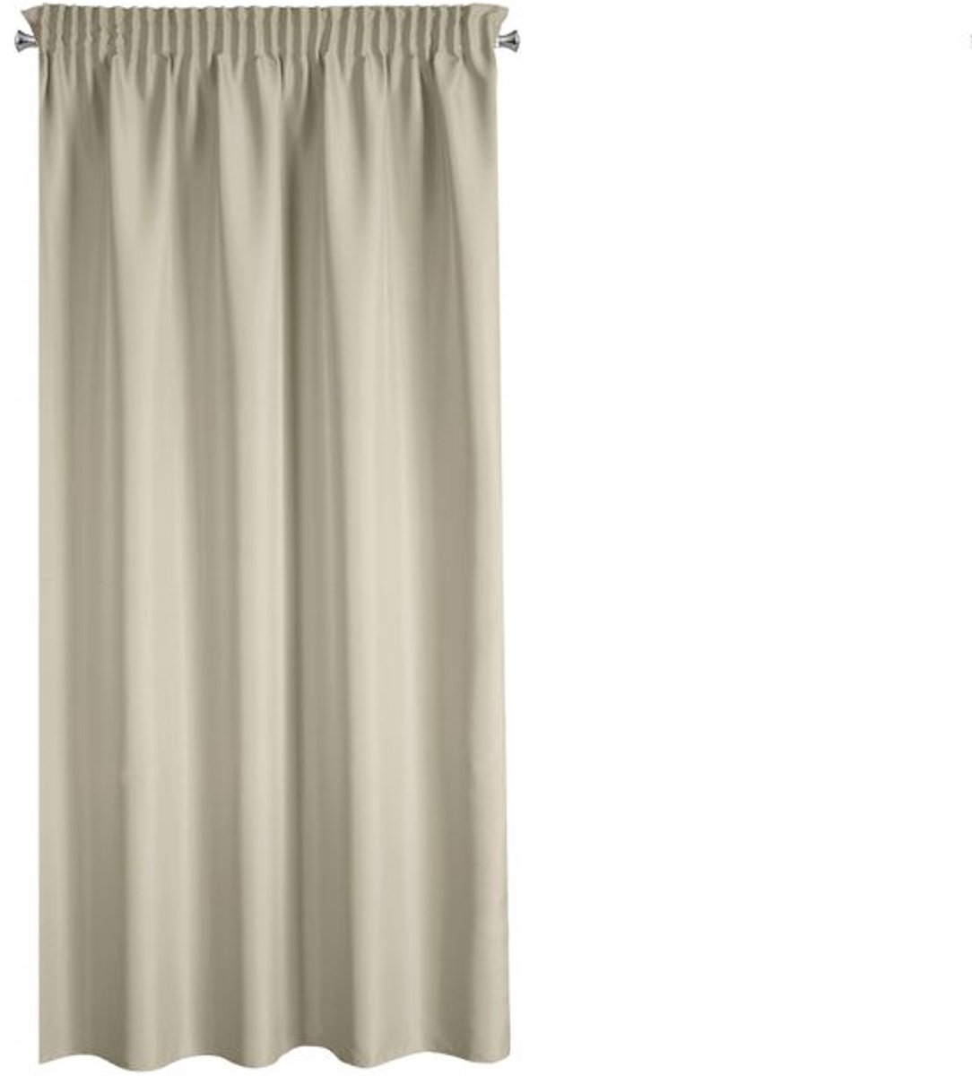 Eurofirany Rita - Gordijn - 140x175 cm - Cappuccino - 70% Verduistering