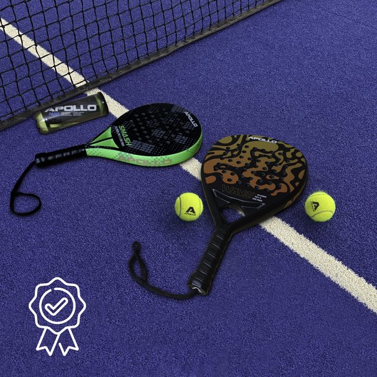 Apollo 12K Wave Padel Racket – 12K Carbon Padelracket voor Power ...