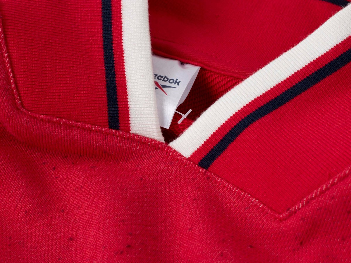 Reebok Herensweater – Lange Mouw Logo L Rood