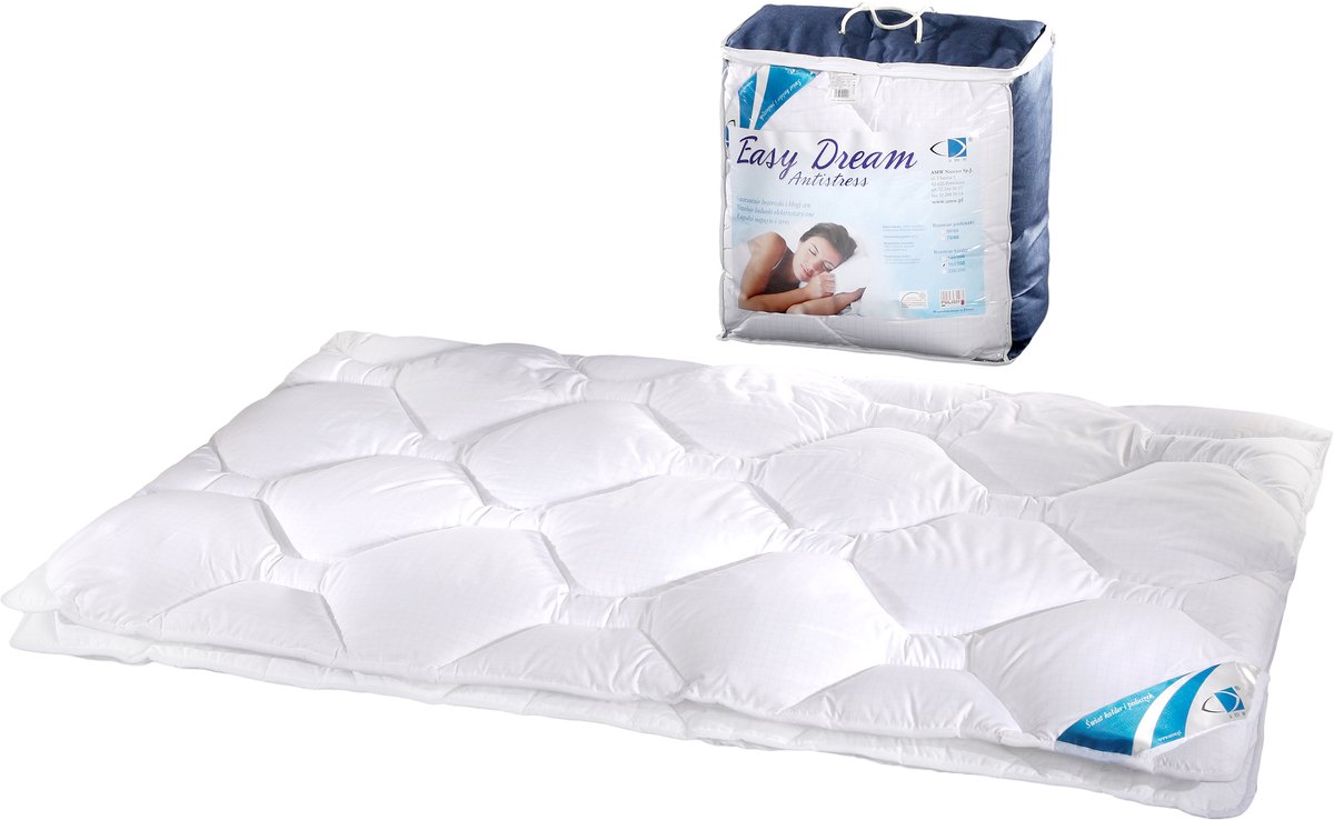 AMW Easy Dream-Antystres - Antiallergisch Dekbed - 140x200cm - Wit - 1,1 kg
