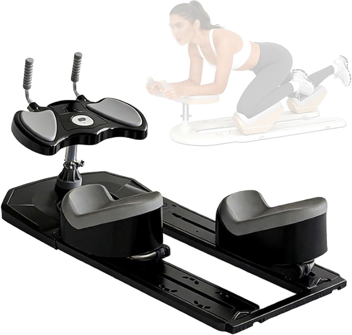 Rug Trainer - Core Trainer - Thuis Fitness - Verstelbare Hoogte - 70 cm Beweging - Zwart