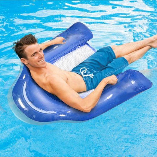 Drijvende Stoel - Waterhangmat Ligbed - Ontspanning Op Water - Milieuvriendelijk PVC - 90x80cm — afbeelding 2