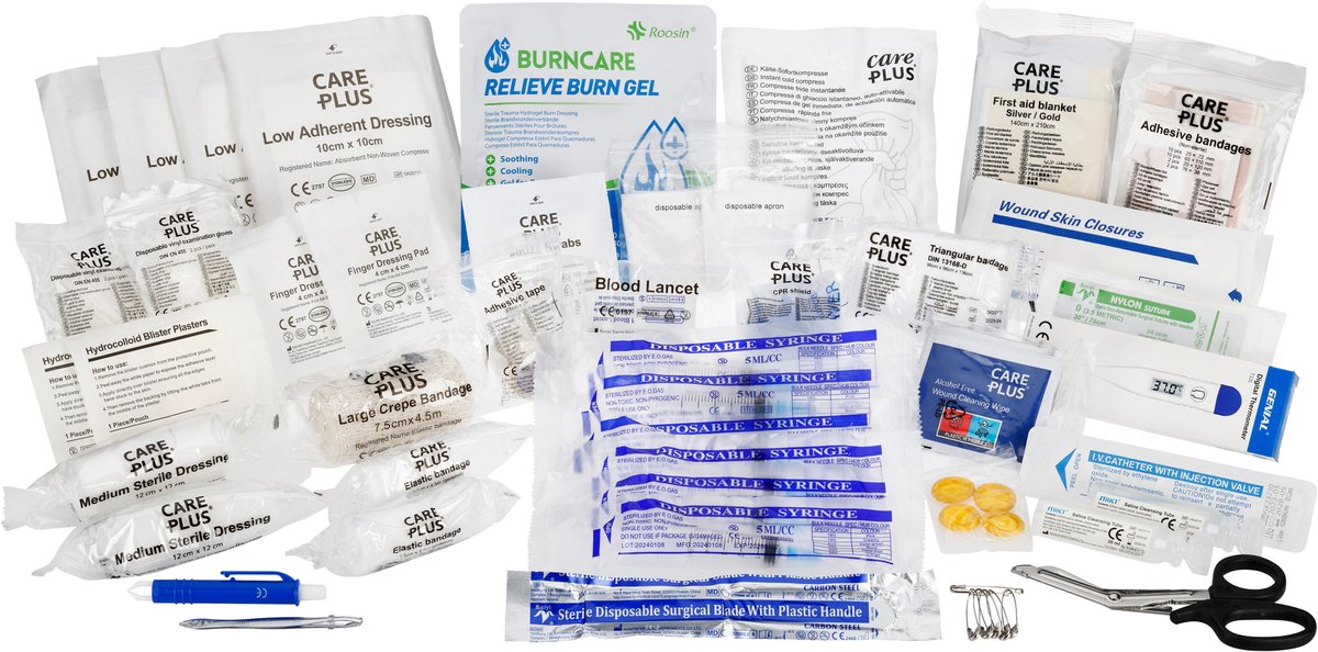 Care Plus ehbo kit- Professional - 90 items - EHBO set voor in de auto, thuis of op reis – foto 3