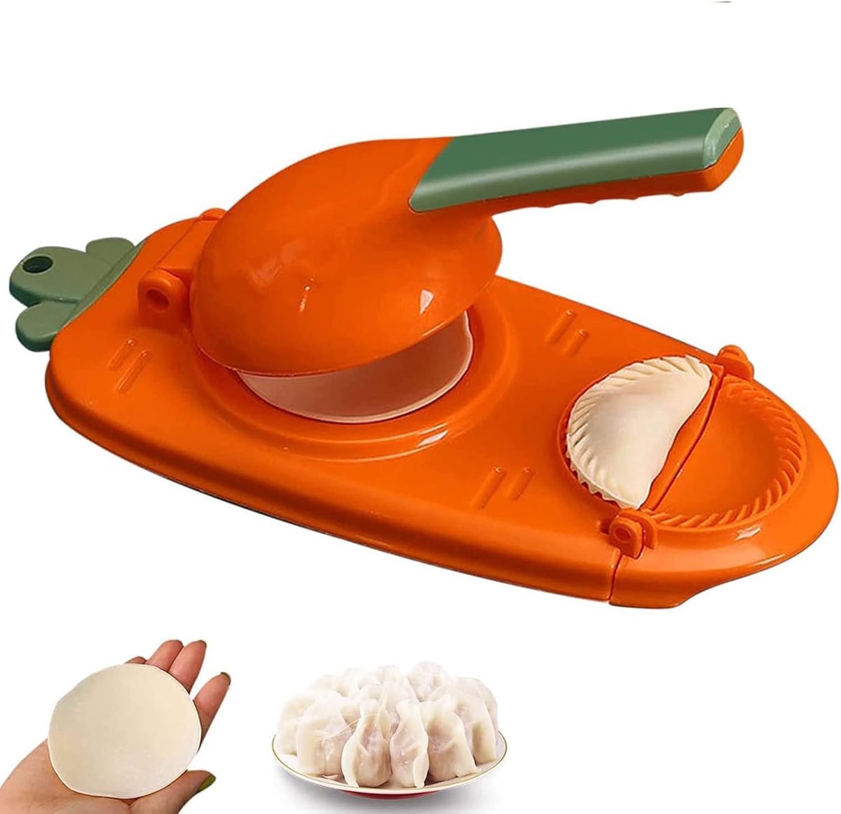 Knoedel Maker - Deeg Vorm - Snel Koken - Dubbele Functie - 23X27.5cm - Oranje