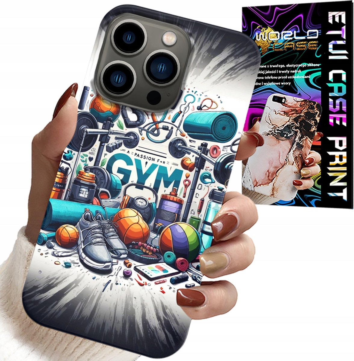 HOESJE VOOR IPHONE 15 PRO MAX - SPORTHOESJE VOOR DE GYM + GLAS