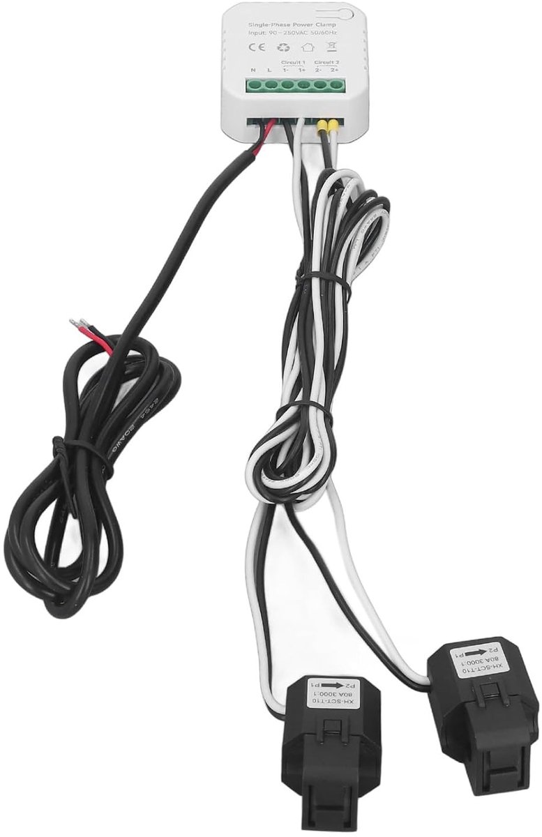 Slimme Energiemonitor - WiFi Meter - Energie Verbruik - Real-time Data - AC90-250V