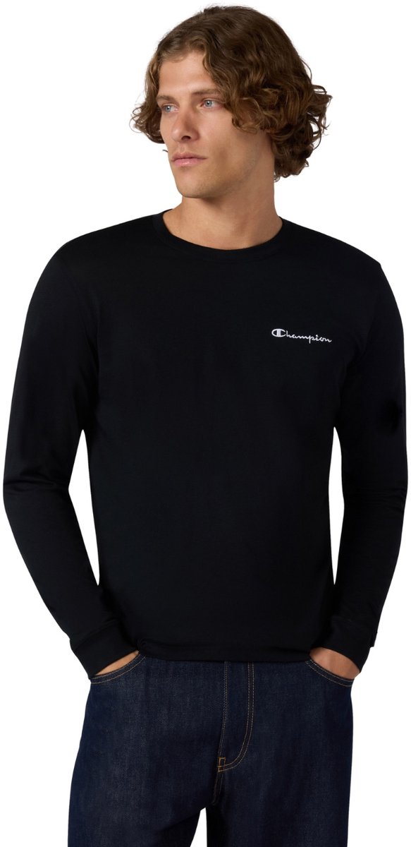 Champion T-shirt Heren Longsleeve Tee Zwart