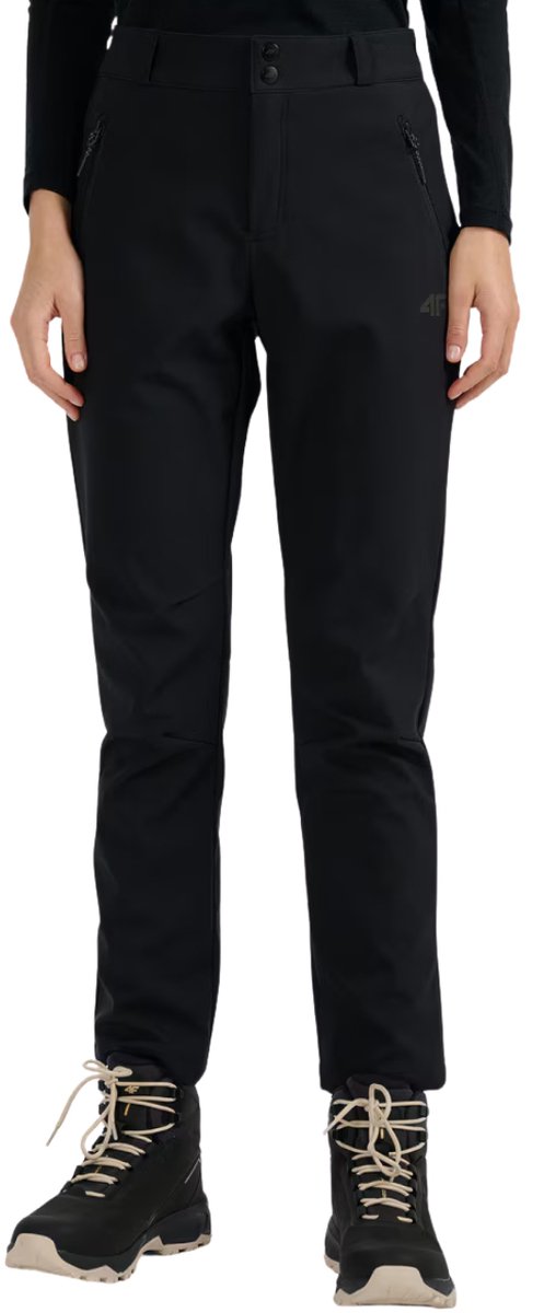 4F Broek Trekking Dames softshell FNK Zwart