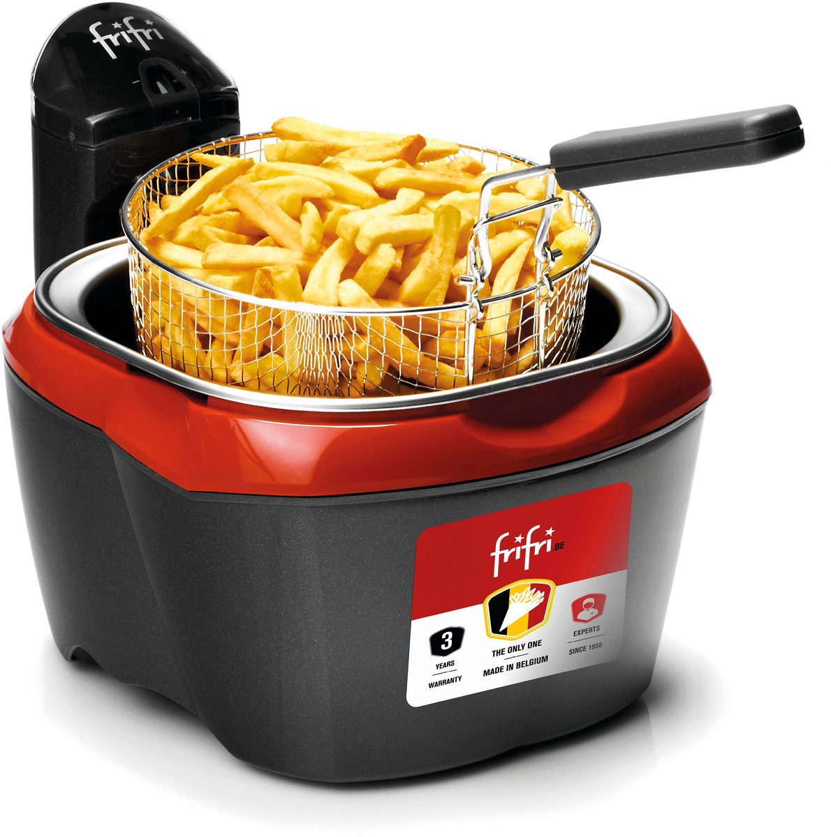 Frifri Initiation Duofil F8292 Frituurpan 4L | 3200W | DUOFIL Anti-Geur-Vet Filter | Kunststof Behuizing | Zwart | Koude Zone