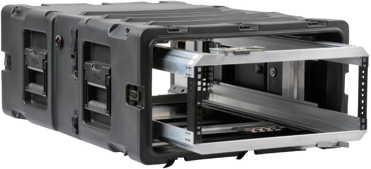 SKB - 3RR Series - 4U Verwijderbare Shock Rack - Zwart - 30-inch diep