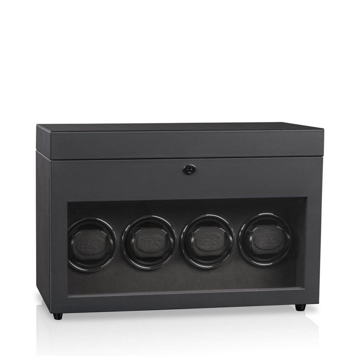 Heisse Söhne - 70019-205.142.50 - Horlogeopwinder - voor 4 Horloges - Vancouver - Antraciet Zwart