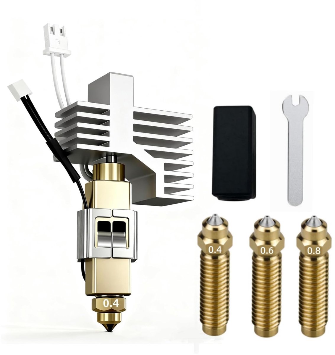 Hotend Kit - Printkop Extruder - 3D Printen - Keramische Hittebestendigheid - 0.4 mm Mondstuk