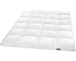 Donzen Dekbed - Warme Deken - Slaapcomfort - Ademend Katoen - 220 x 240 cm - Wit