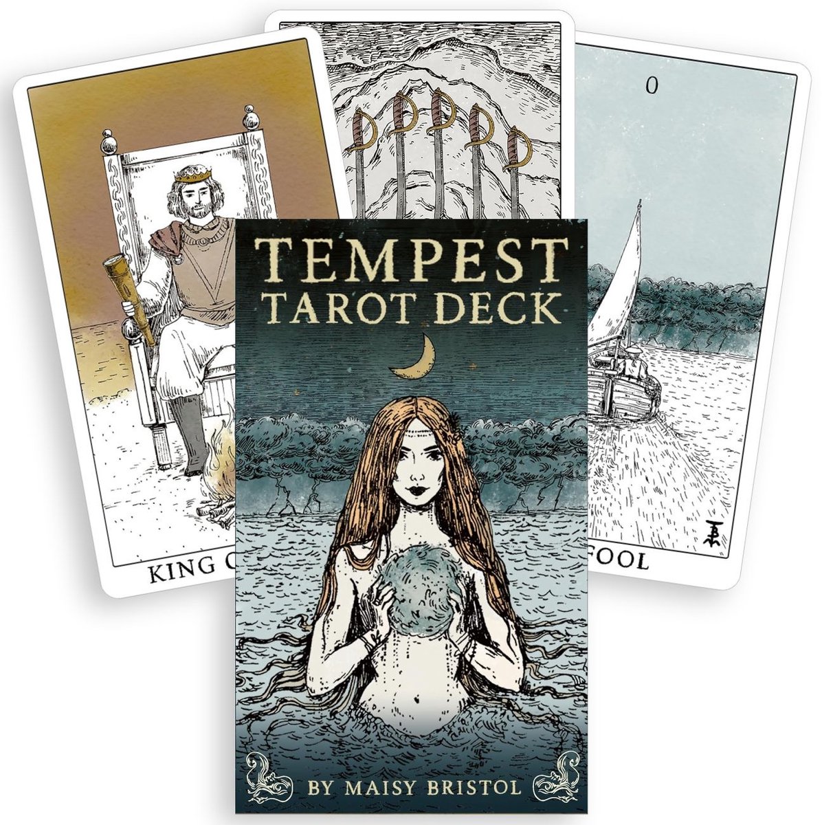 Tempest Tarot Deck - 78-Card Tarot Deck Met Nautische Thema's