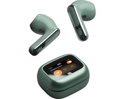 JBL Live Flex 4 – Draadloze Oortjes met Noise Cancelling – Smart Case met Touchscreen – Bluetooth Draadloos Oordopjes – 50 uur – Waterdicht – IP54 - Groen