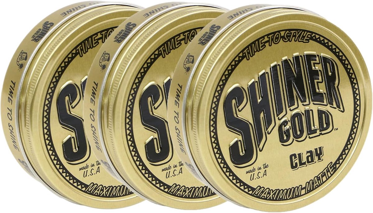 Matte Klei Pomade - Haar Styling Klei - Haar Modelleren - Sterke Hold - 3 x 113 gram - Matte Finish