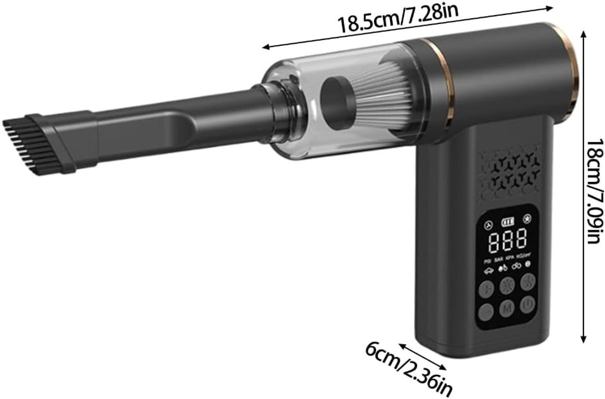 Bernaroq Draadloze Stofzuiger Kruimeldief voor Auto en Huis - afbeelding 2