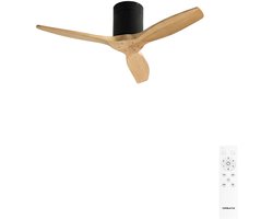 CREATE - Stille 40W plafondventilator met technische ABS bladen in verschillende maten - S - Geen licht - Afstandsbediening - WIND CALM
