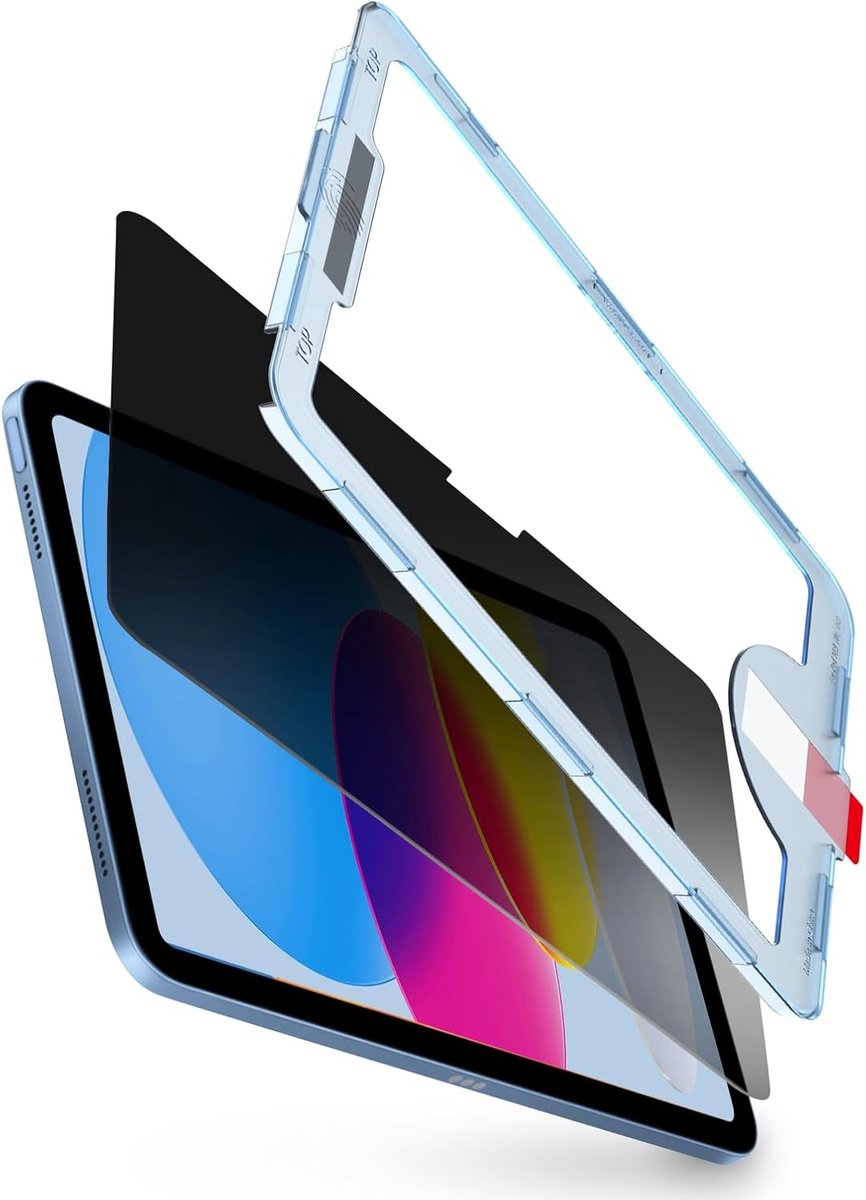Privacy Screen Protector - Anti-Spy Folie - Bescherming Tablet - Zelf Installatie Frame - 10.9 Inch - Zwart