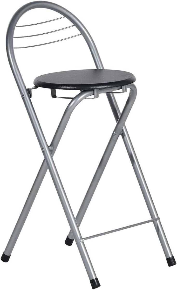 Opvouwbare Kruk - Klapstoel Barkruk - Extra Zitplaatsen - Antislip Voeten - Compact Opbergen