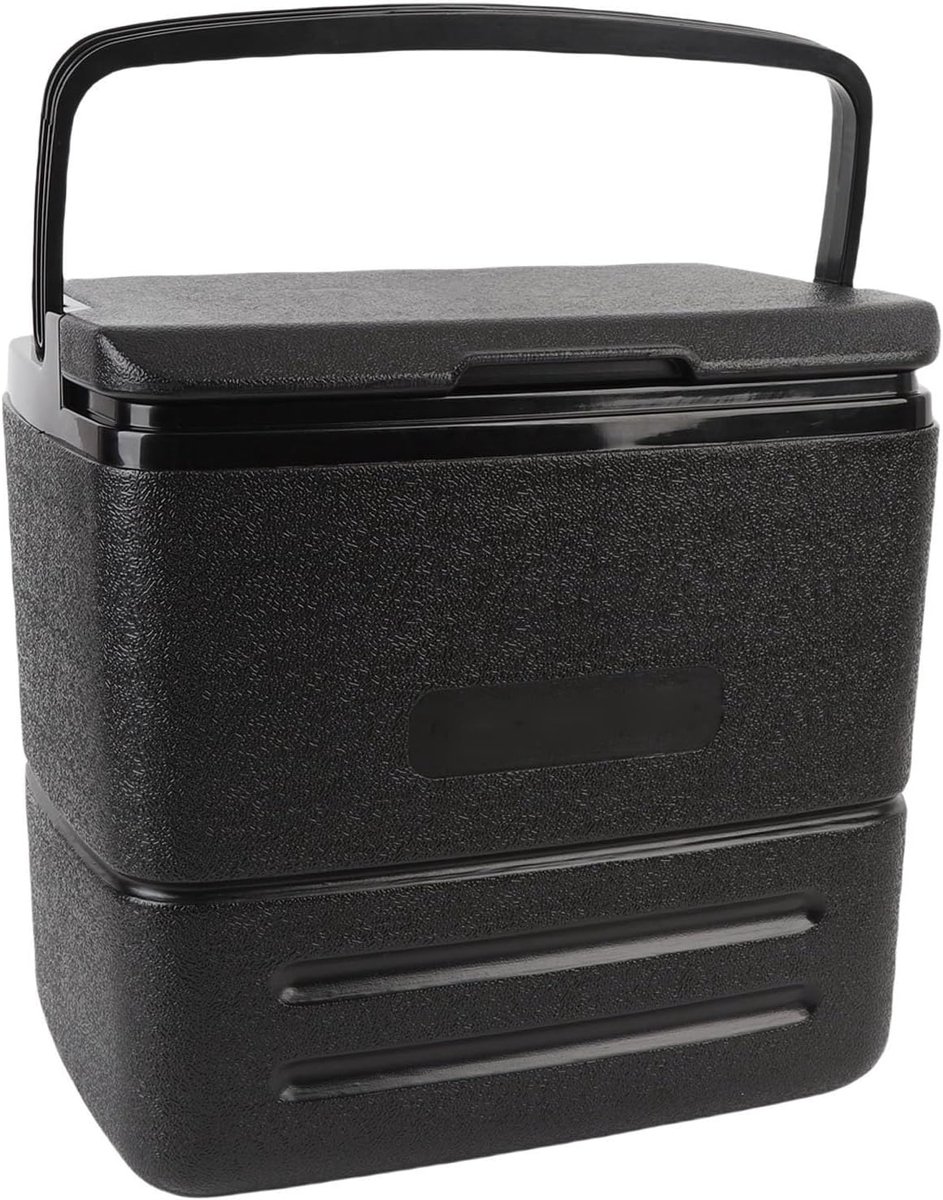 Geïsoleerde Koelbox - Voedseldrankdrager - Buitenactiviteiten - Langdurige Isolatie - 17 Liter Capaciteit - Zwart