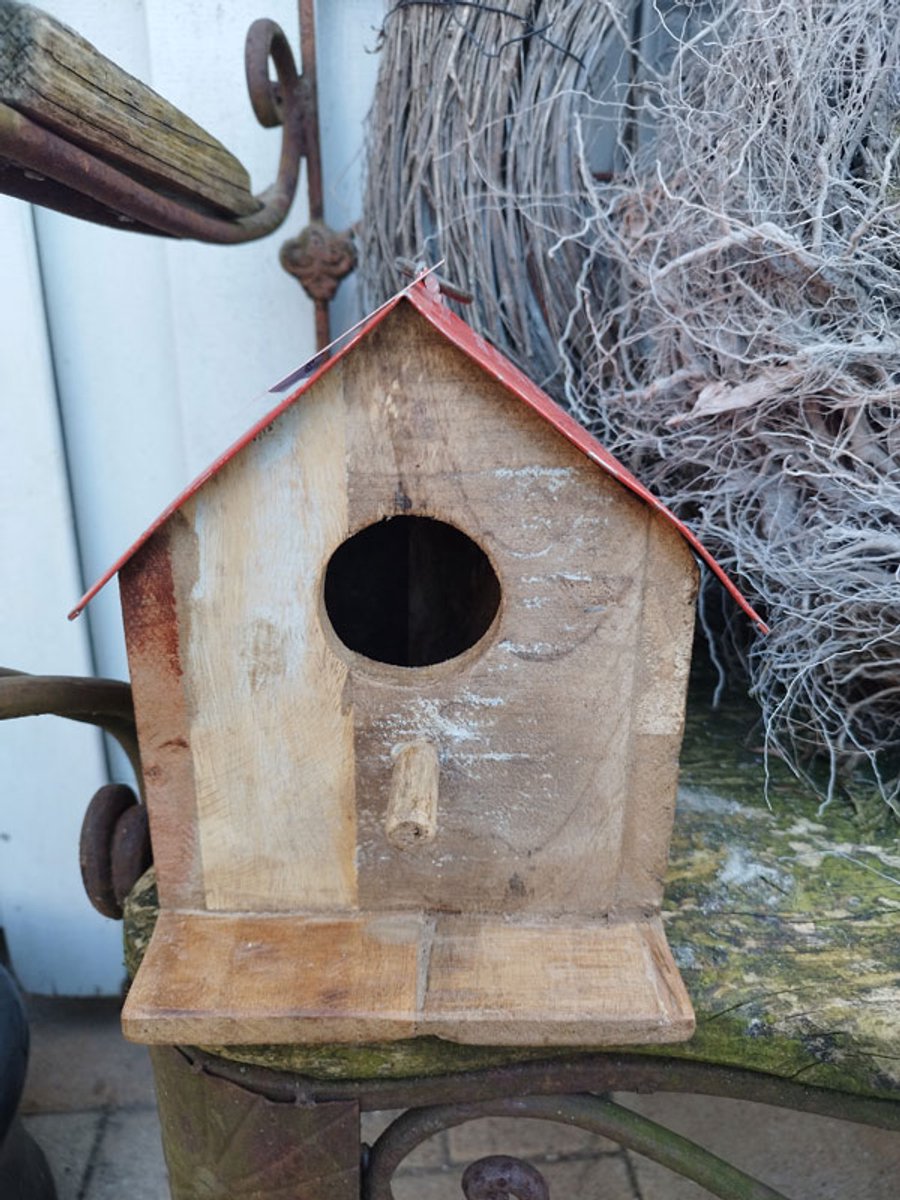 birdhouse iron/wood | 20x20 | mix colour