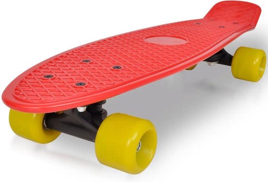 sjaal Begroeten Skim Pennyboard Skateboard Rood Geel Retro - Flipgrip board - Skateboard voor  kinderen | bol.com