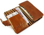Tuff-Luv Vintage Leren portemonnee case pouch iPhone 5/5s/5c bruin