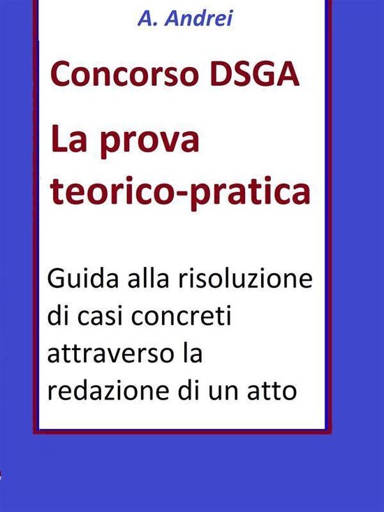 Concorso DSGA Prova Teorico Pratica - cover