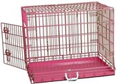 Topmast Bench roze gecoat  Small  61x42x49cm. Honden tot 10Kilo