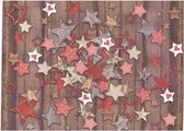 Placemat voor Kerstmis met kerststerren - 24 stuks