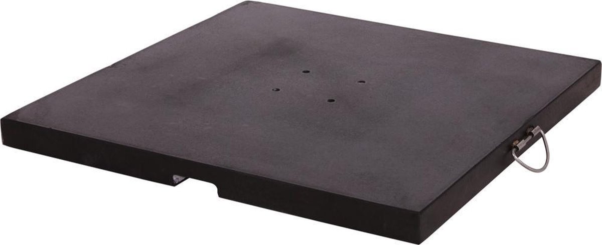 Outdoor Living - Granietplaat Polish 120kg zwart, afstand gaten diagonaal 16c